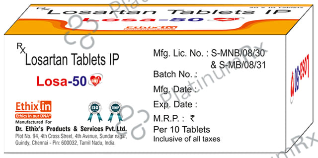 Losa 50 Tablet 10 Tablet Dr. Ethix's Product