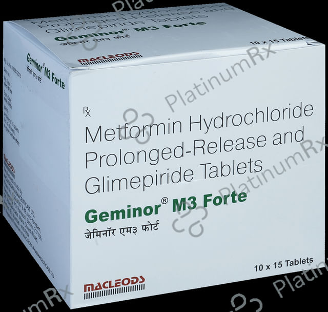 Geminor M 3 Forte 3/1000mg Tablet PR 15s