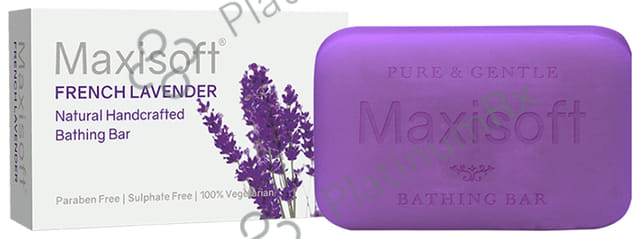 Maxisoft French Lavender Bathing Bar (75gm Each) 6 units