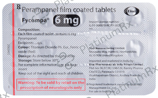 Fycompa 6mg Tablet 14s