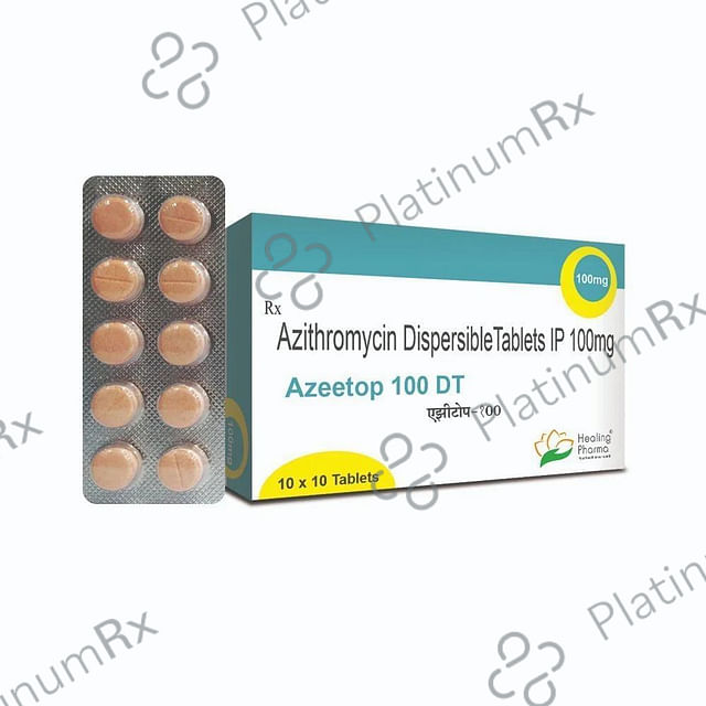 Azeetop 100mg Tablet DT 10s