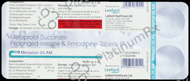 Metadon 5/25mg AM Tablet PR 10s