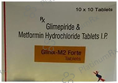 Glinix M 2/1000mg Forte Tablet SR 10s