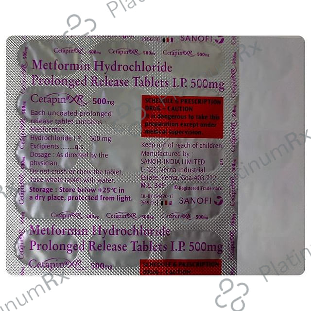 Cetapin XR 500mg Tablet 20s