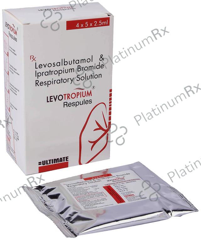 Levotropium 1.25/500mcg Respules 5X2.5ml