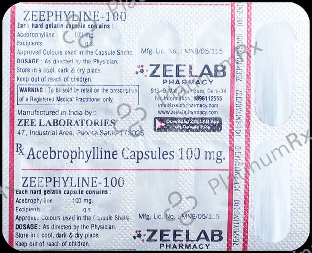 Zeephyline 100mg Capsule