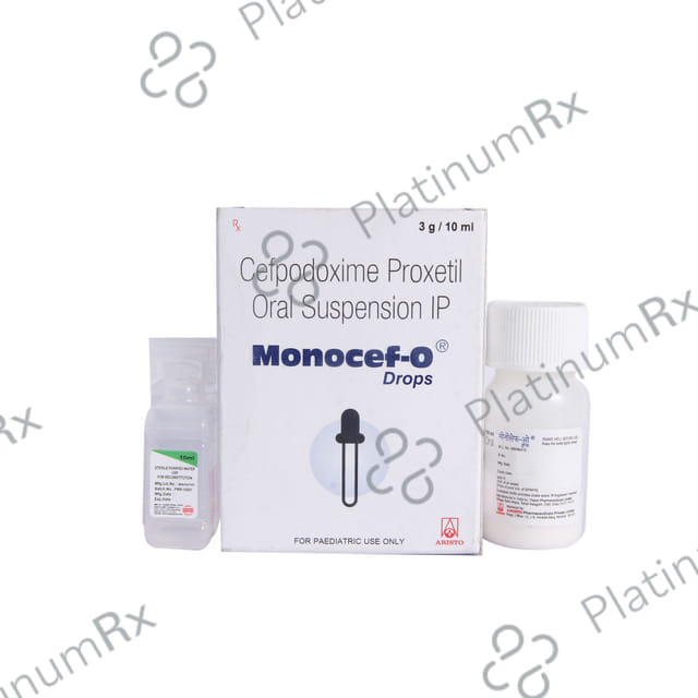 Monocef O 25mg Orange Peppermint Flavour Oral Drops 10ml