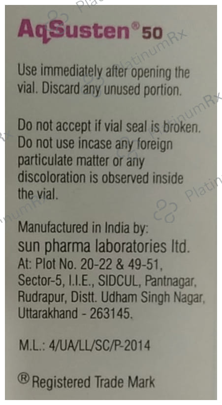 Aqsusten 50mg Injection 1s