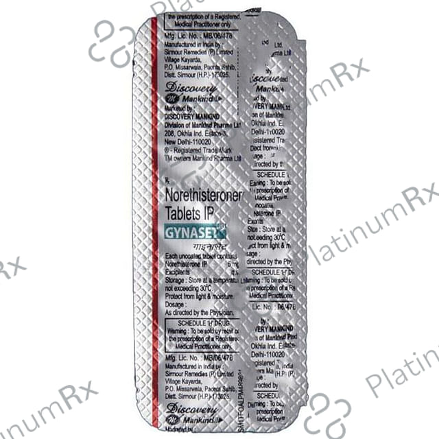 Gynaset 5mg Tablet 10s