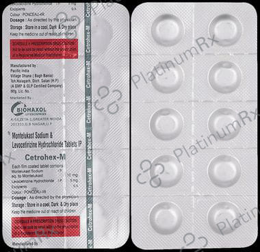 Cetrohex M 5mg/10mg Tablet