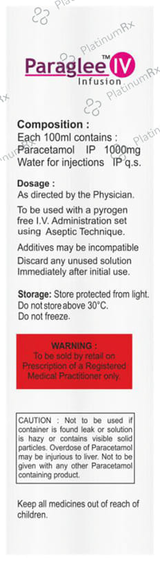 Paraglee 1% Infusion 100ml