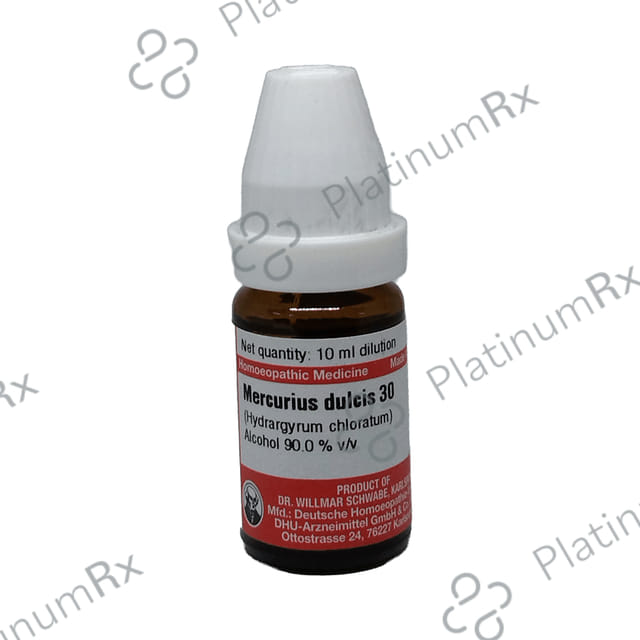 Dr Willmar Schwabe Germany Mercurius Dulcis (Hydragyrum Chloratum) Dilution 30