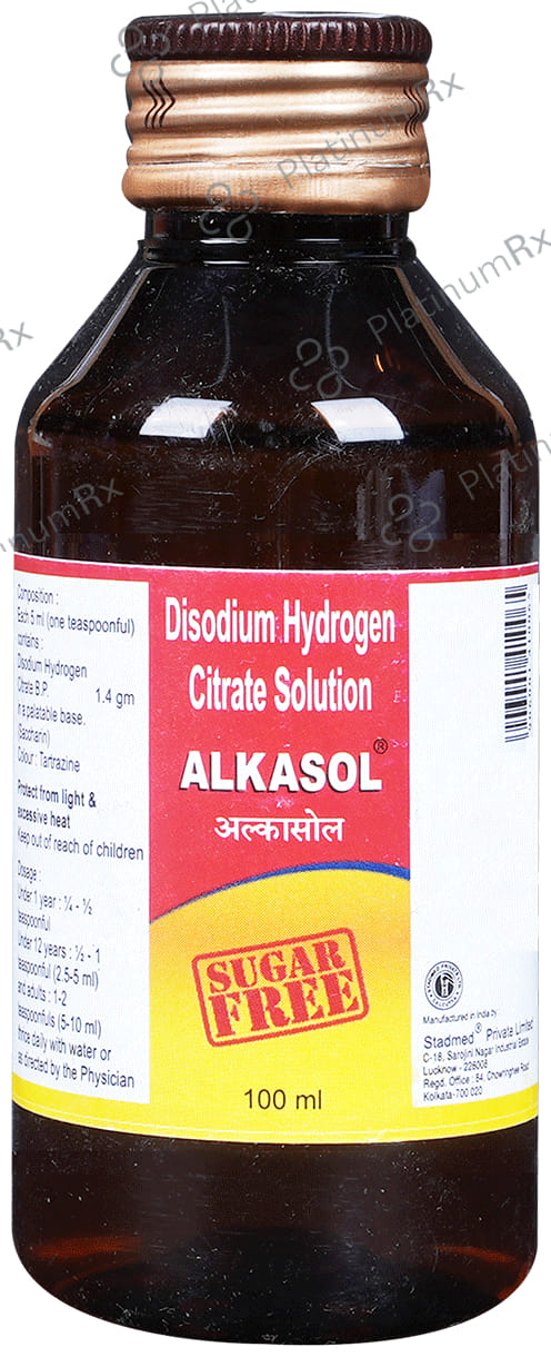 Alkasol 1.4gm Oral Solution Sugar Free 100ml