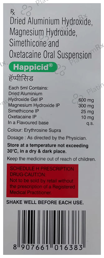 Happicid Ice Mint Flavour Sugar Free Suspension 120ml