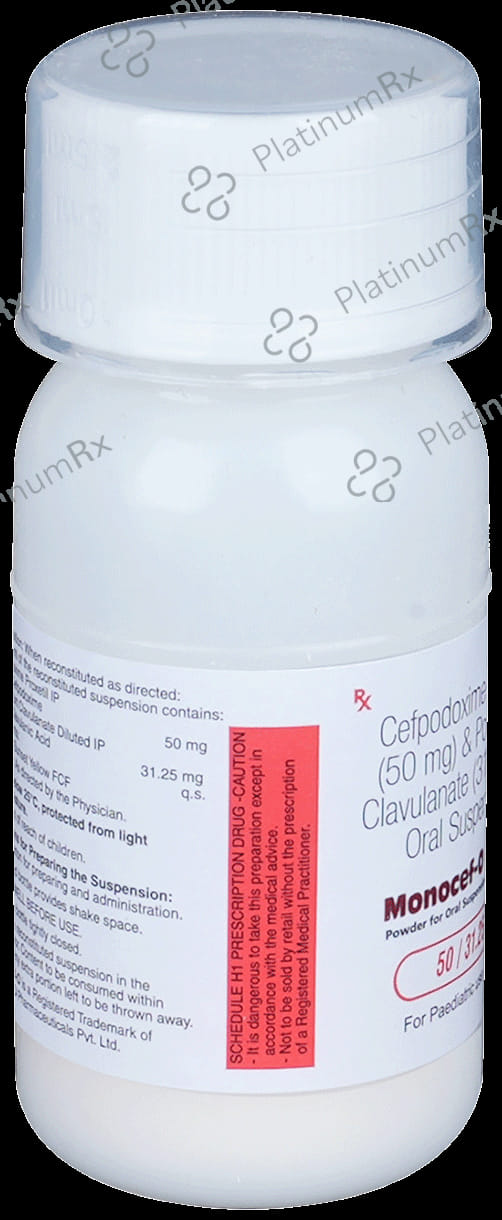 Monocef O CV 50/31.25mg Dry Syrup 30ml