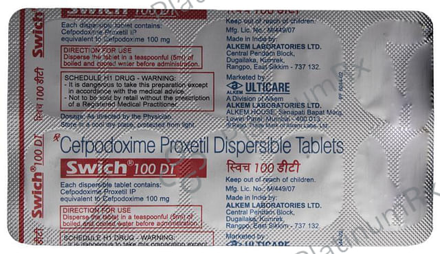 Swich 100mg DT Tablet 10s