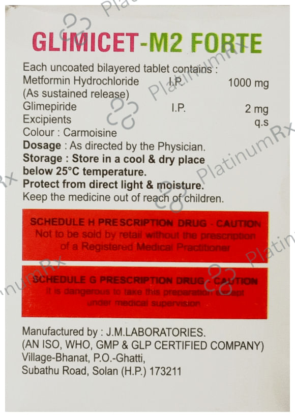 Glimicet-M 2 Forte Tablet SR