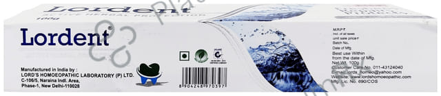 Lord's Lordent Toothpaste