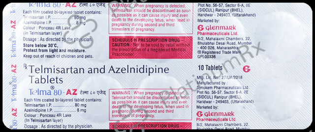 Telma AZ 80/8mg Tablet 10s