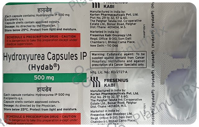 Hydab 500mg Capsule 10s