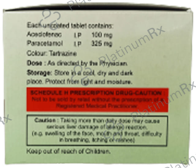 Ocemol 100/325mg Tablet 10s