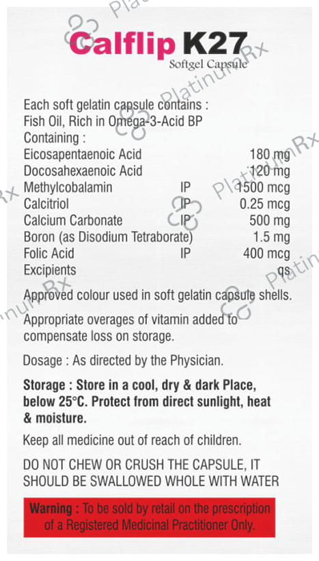 Calflip K27 Softgel Capsule