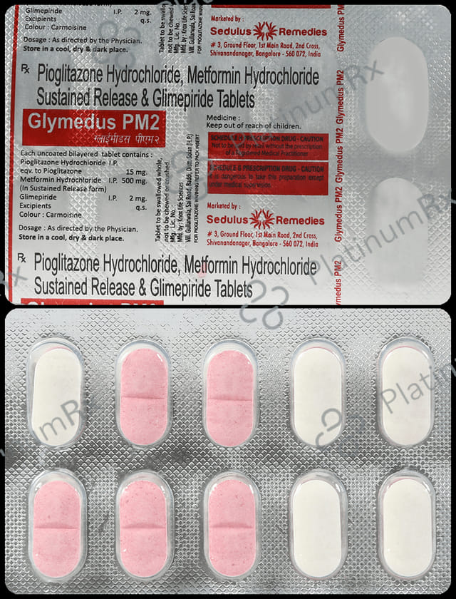 Glymedus PM 2/500/15mg Tablet 10s