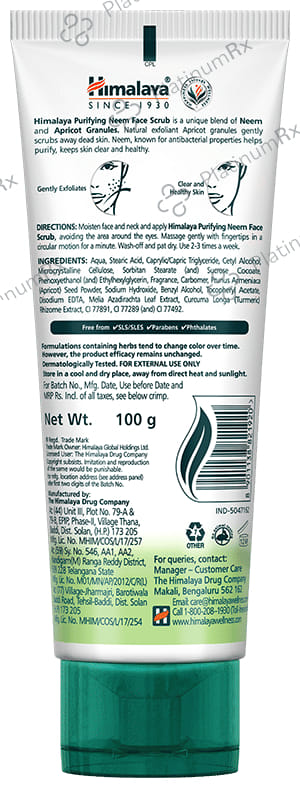 Himalaya Purifying Neem Face Scrub 100 Scrub