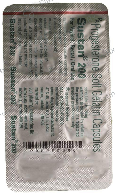 Susten 200mg Capsule 10s