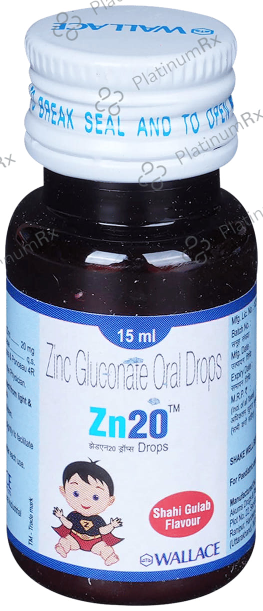 ZN 20mg Shahi Gulab Flavour Oral Drops 15ml