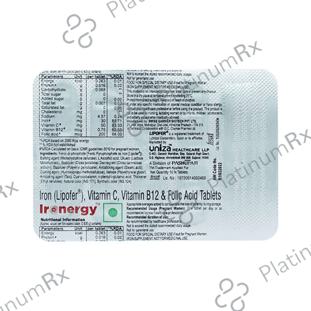 Ironergy Tablet 10s