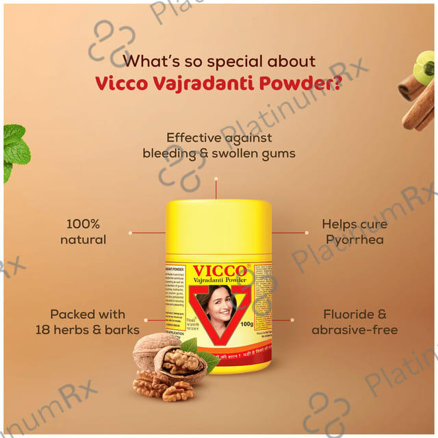 Vicco Vajradanti Tooth Powder 100gm