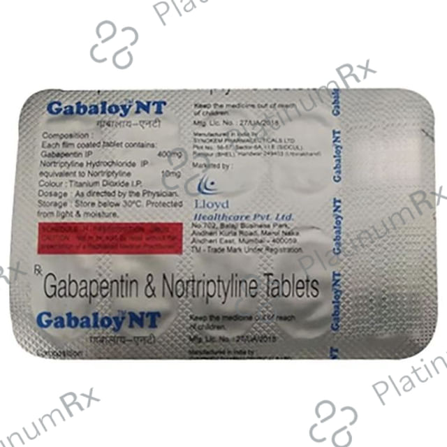 Gabaloy NT 400/10mg Tablet 10s
