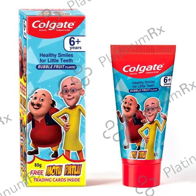 Colgate Kids Paste Bubble Fruit Toothpaste 80gm