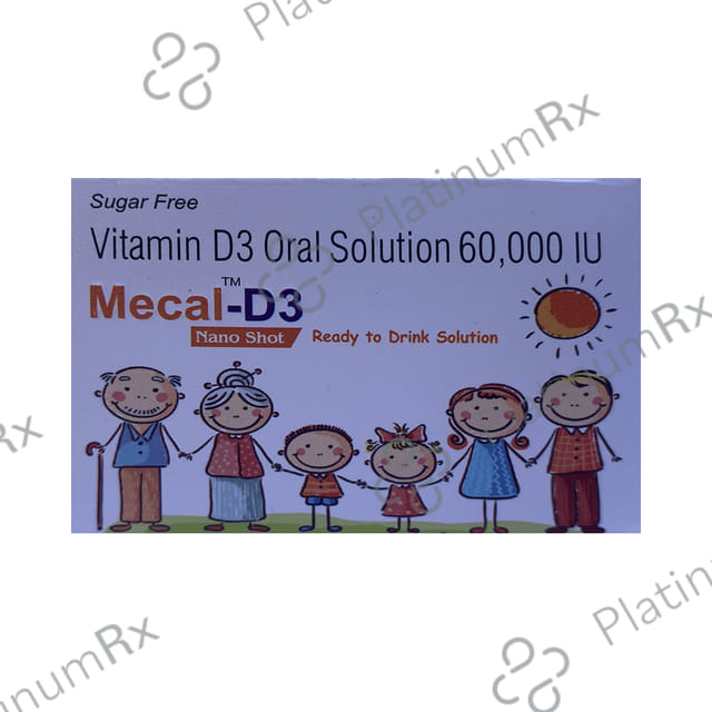 Mecal D3 60000IU Nano Shot Sugar Free Solution 5ml