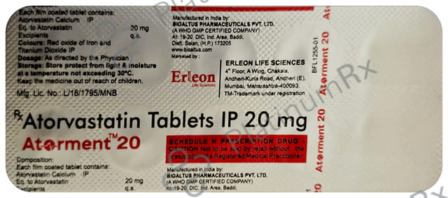 Atorment 20mg Tablet 10s