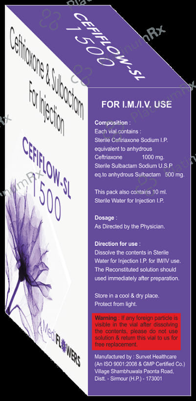 Cefiflow SL 1500mg Injection 1s