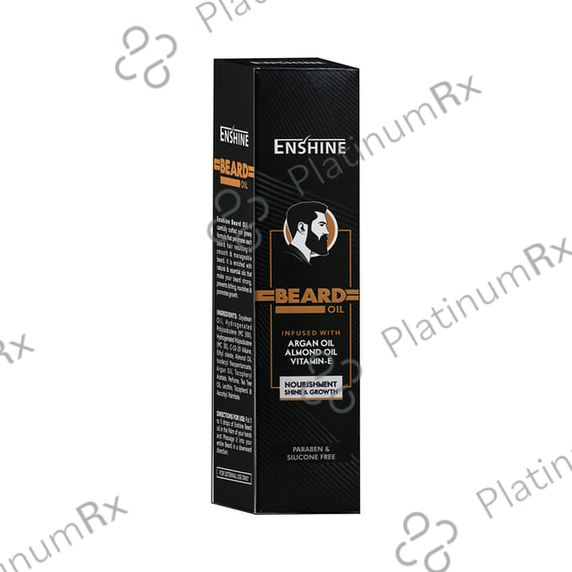 Enshine Beard Oil with Argan Oil, Almond Oil & Vitamin E for Nourished & Shiny Beard