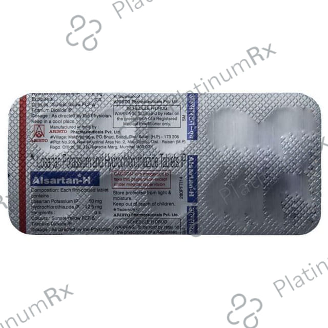 Alsartan H 12.5/50mg Tablet 10s