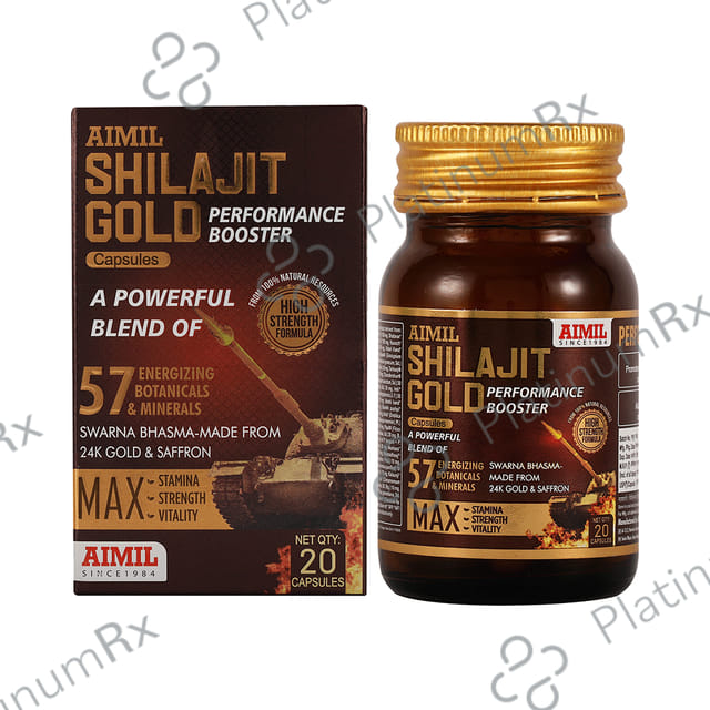 Aimil Shilajit Gold Performance Booster Capsule 20s