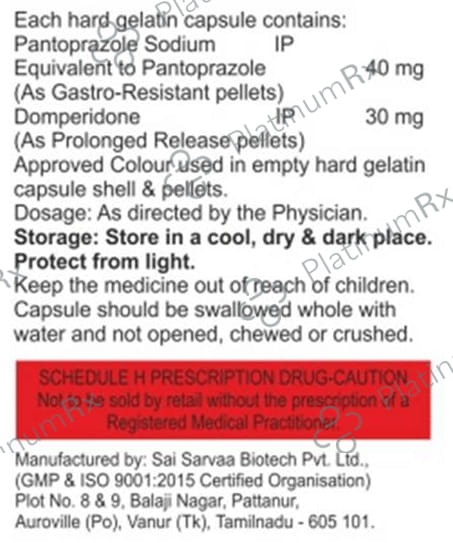 Pantolad DSR 30/40mg Capsule 10s