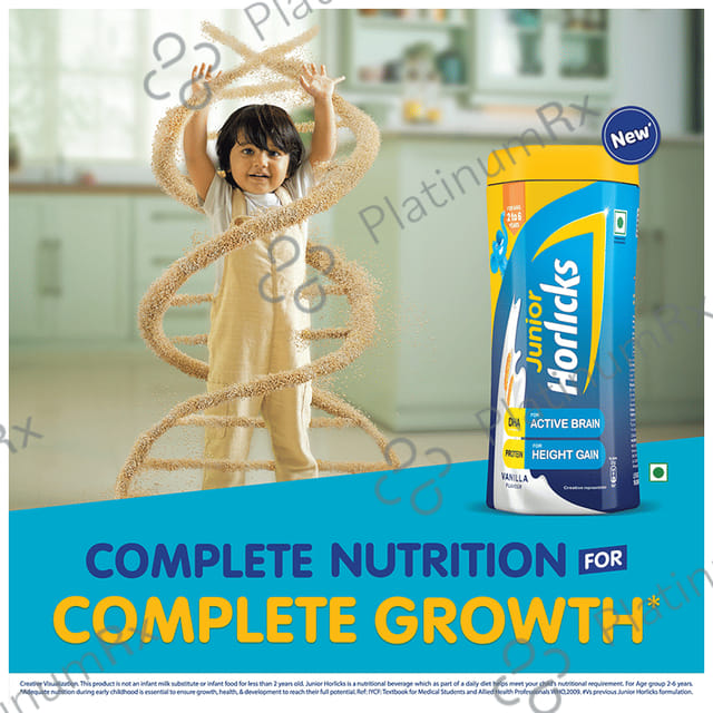Horlicks Junior- For Kids' Active Brain & Height Gain - Flavour Chocolate