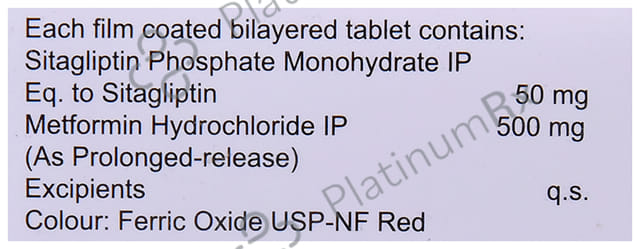 Gliptacross 500/50mg M Tablet PR 10s