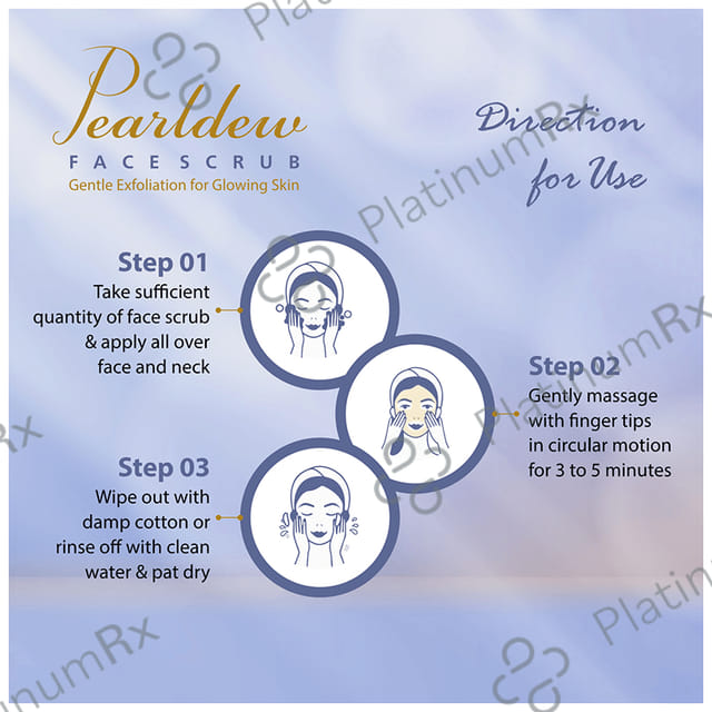Pearldew Face Scrub (100gm Each) 4 Tubes