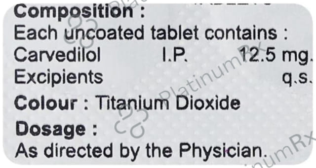 Carvenol 12.5mg Tablet 10s