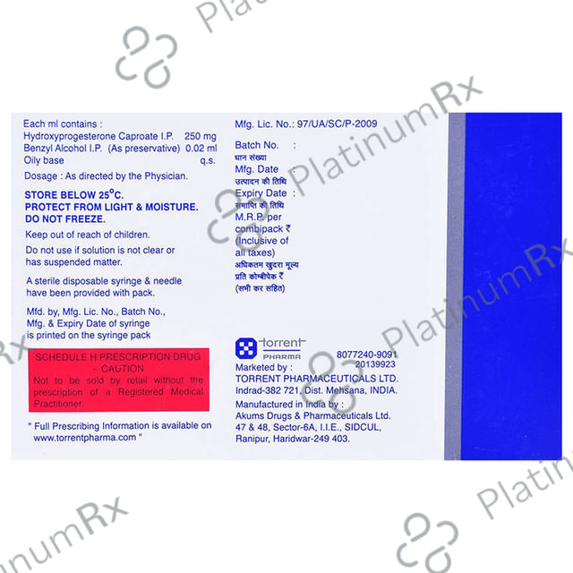 Uniprogestin 500mg Injection 2ml