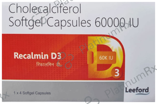 Recalmin D3 60K IU Softgel Capsule