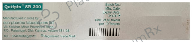 Qutipin SR 300mg Tablet 10s