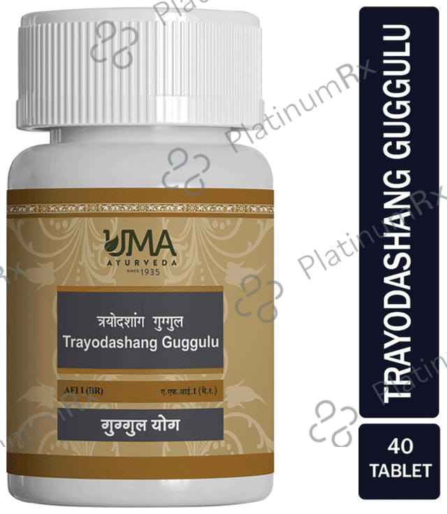 Uma Ayurveda Trayodashang_ Guggul Tablet 40 tablets