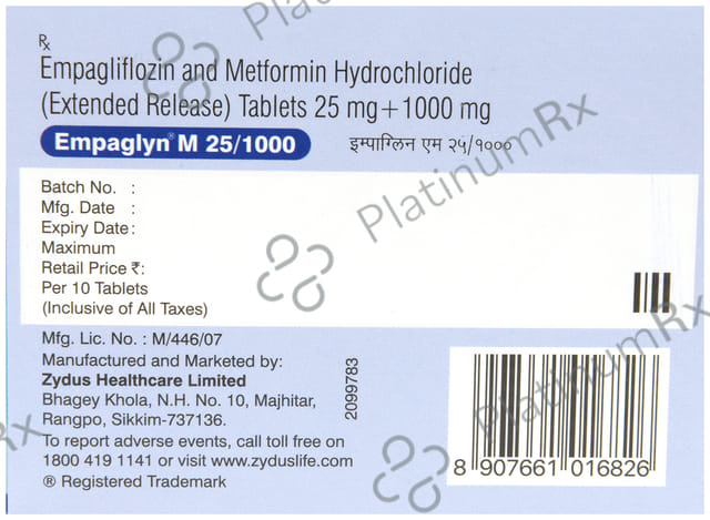 Empaglyn M 25/1000mg Tablet 10s
